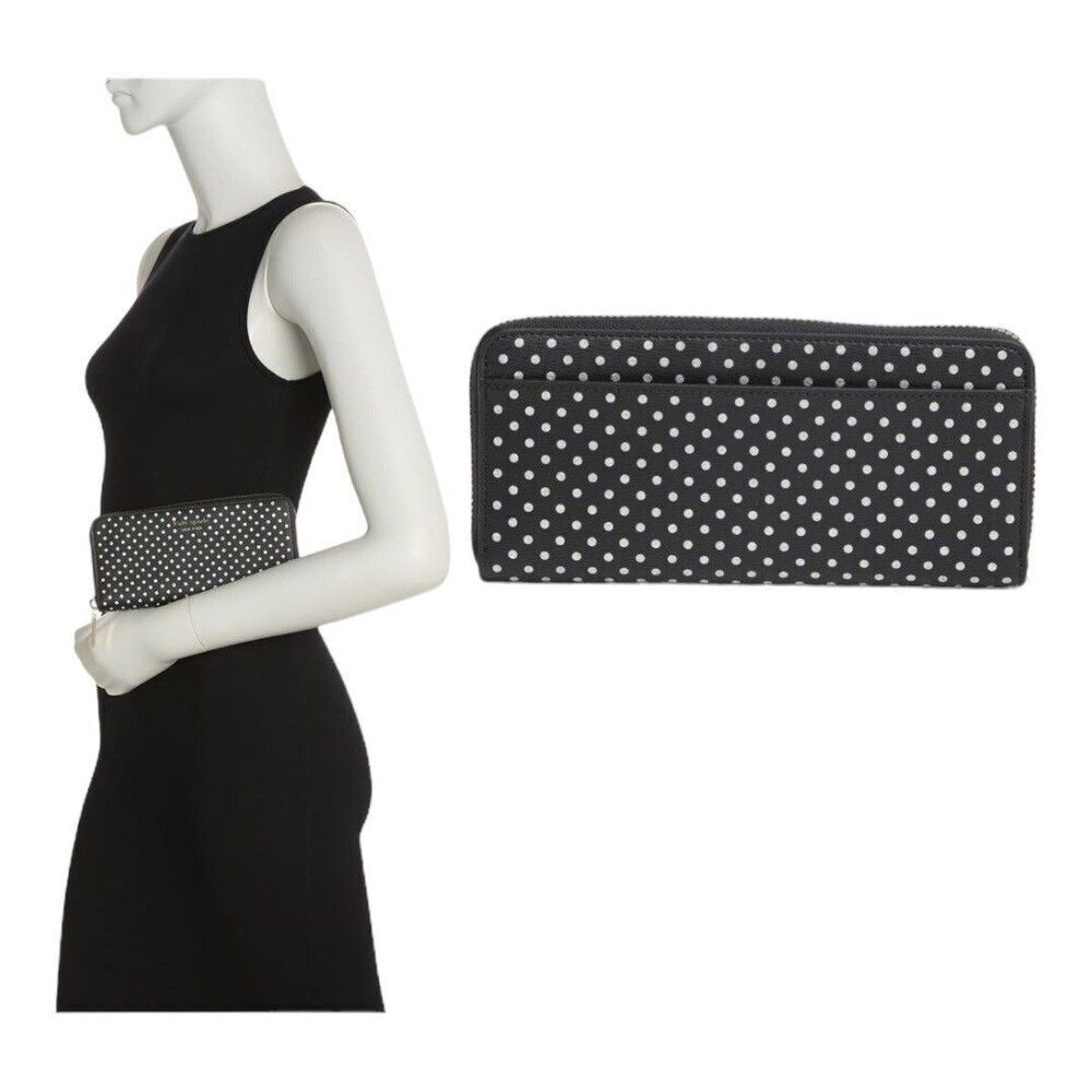 Kate spade new york spencer metallic dot slim continental wallet
